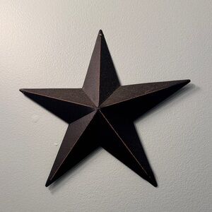 Black Metal Star Wall Decor